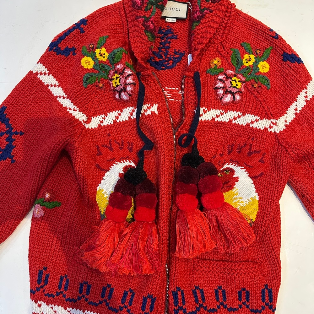 Gucci Embroidered cardigan M